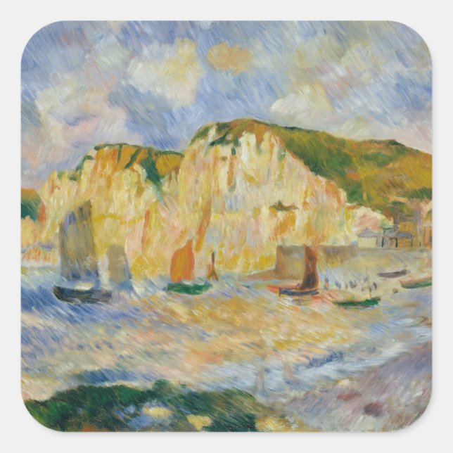 Sea and Cliffs Square Sticker (Front)