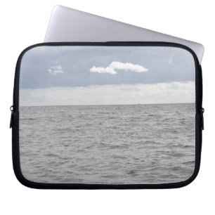 Sea and pretty clouds laptop sleeve