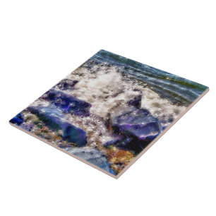 SEA AND ROCKS CERAMIC TILE