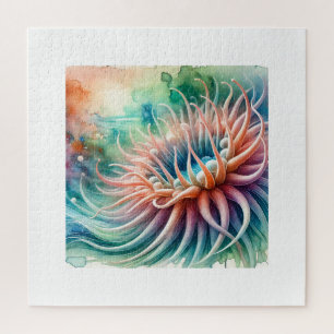 Sea Anemone 111024AREF151 - Watercolor Jigsaw Puzzle