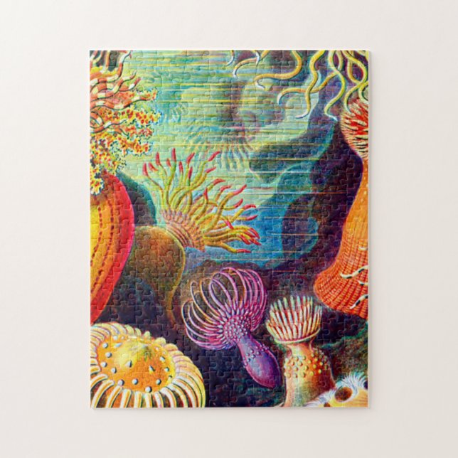 Sea Anemone - Ernst Haeckel Jigsaw Puzzle (Vertical)