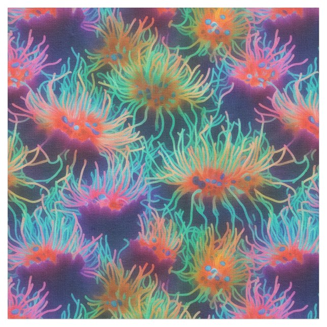 Sea Anemone Fabric (Close Up)