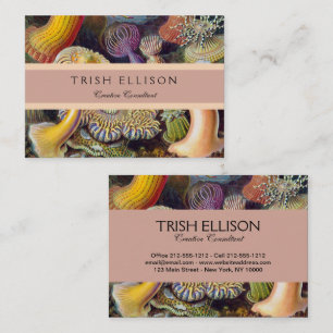 Sea Anemone Scientific Nature Ocean Business Card