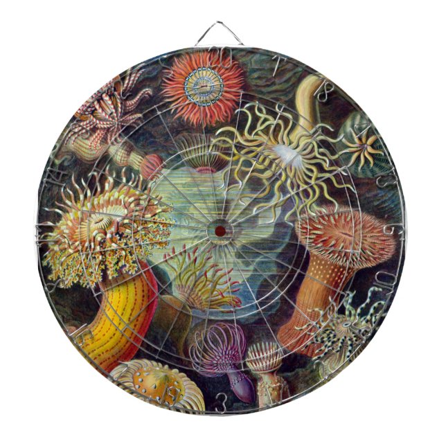 Sea Anemone Scientific Nature Ocean Dartboard (Front)