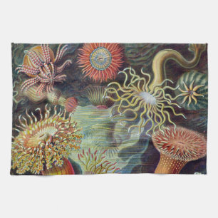 Sea Anemone Scientific Nature Ocean Tea Towel