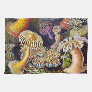 Sea Anemone Scientific Nature Ocean Tea Towel