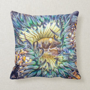 Sea Anemone Throw Pillow