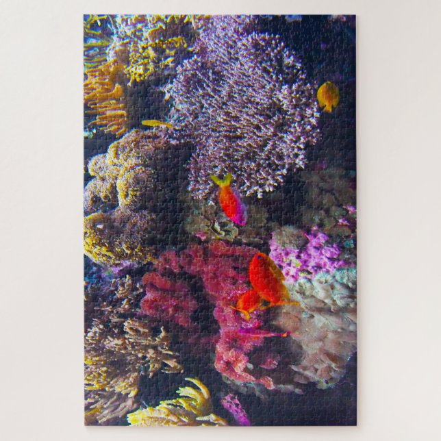 Sea Anemones and Tropical Fish. Jigsaw Puzzle (Vertical)