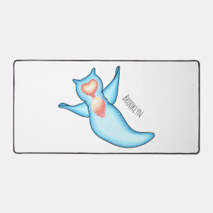 Sea angel cartoon illustration desk mat