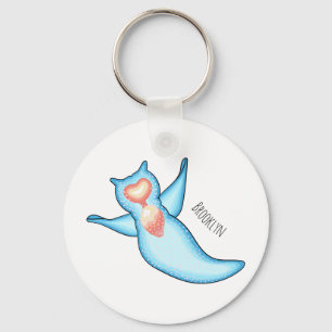 Sea angel cartoon illustration key ring