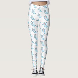 Sea angel cartoon illustration  leggings