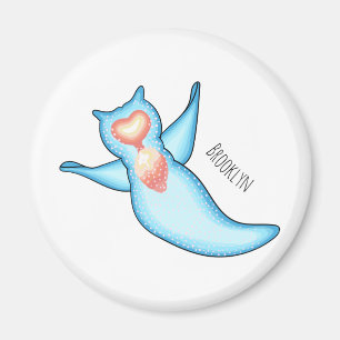 Sea angel cartoon illustration magnet