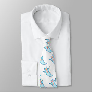 Sea angel cartoon illustration tie