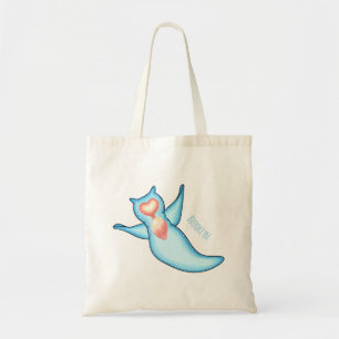 Sea angel cartoon illustration tote bag