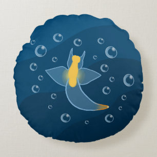 Sea Angel Sea Slug Round Cushion