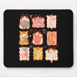 Sea Animal Coquette Bow Summer Vacation Hawaii Bea Mouse Pad
