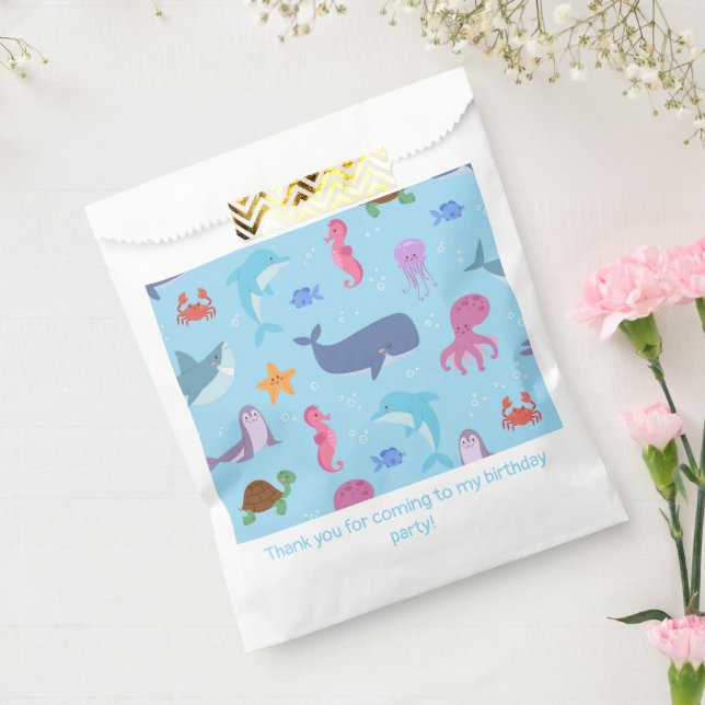Sea Animals Birthday Party Favour Bag (Sealed)