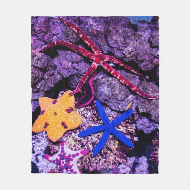 Sea Animals Fleece Blanket (Front)