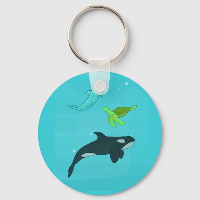 Sea Animals Key Ring (Front)
