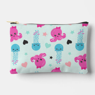 Sea Animals, Sea Life, Octopus, Jellyfish, Hearts Accessory Pouch