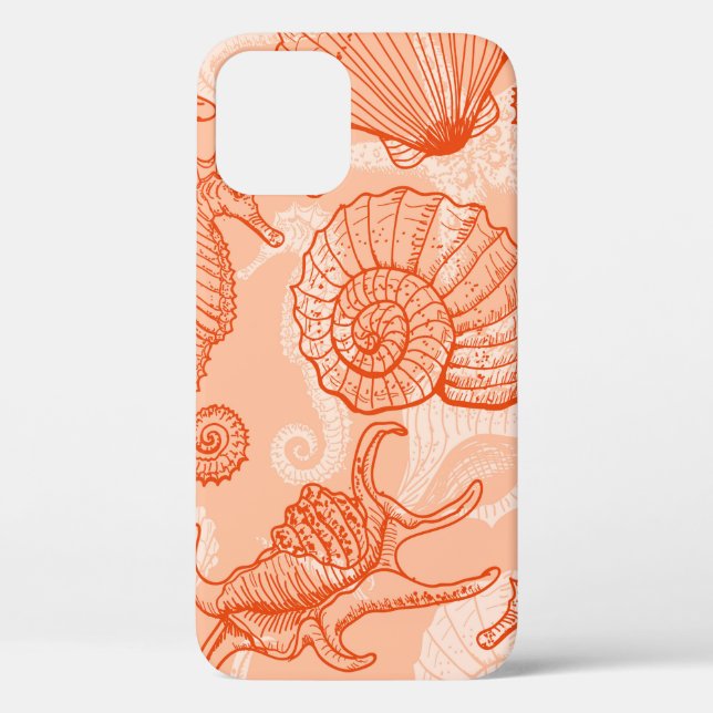 Sea animals seamless pattern Case-Mate iPhone case (Back)