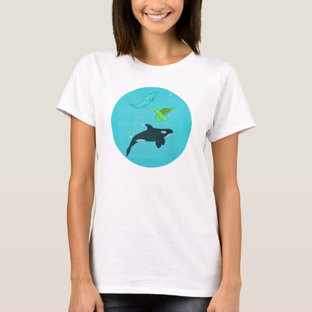 Sea Animals T-Shirt (Front)