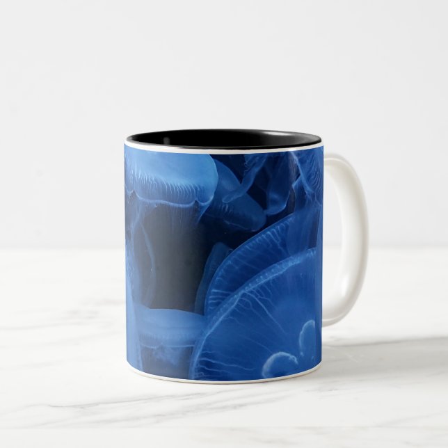 Sea Animals Two-Tone Coffee Mug (Front Right)