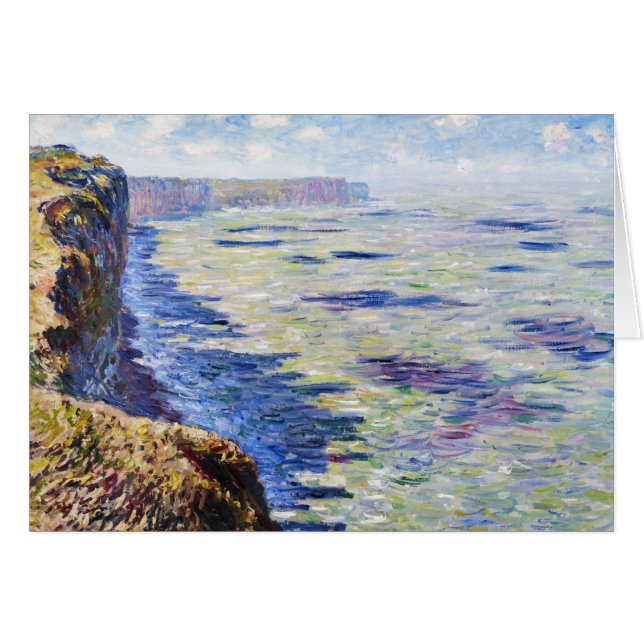 Sea at Fecamp, View from the Cliffs, 1881 (Front Horizontal)