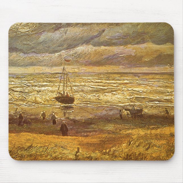 Sea at Scheveningen by Vincent van Gogh Mouse Pad (Front)