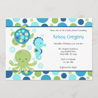 Sea Baby Shower Invitations