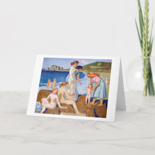 Sea Bathing, Maurice Denis Card