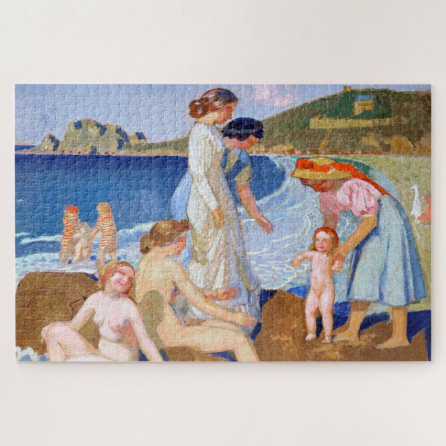 Sea Bathing, Maurice Denis Jigsaw Puzzle (Horizontal)
