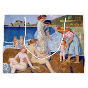 Sea Bathing, Maurice Denis Large Gift Bag
