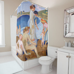 Sea Bathing, Maurice Denis Shower Curtain
