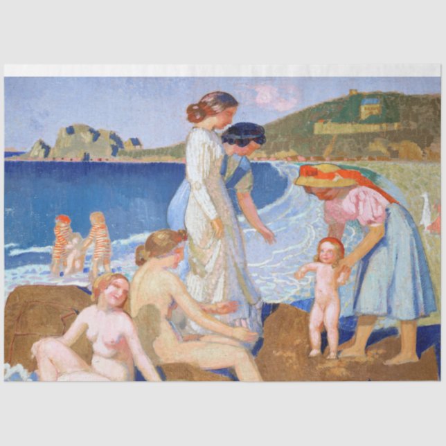Sea Bathing, Maurice Denis Tissue Paper (Front)