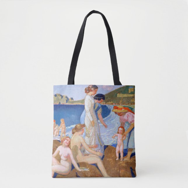Sea Bathing, Maurice Denis Tote Bag (Front)