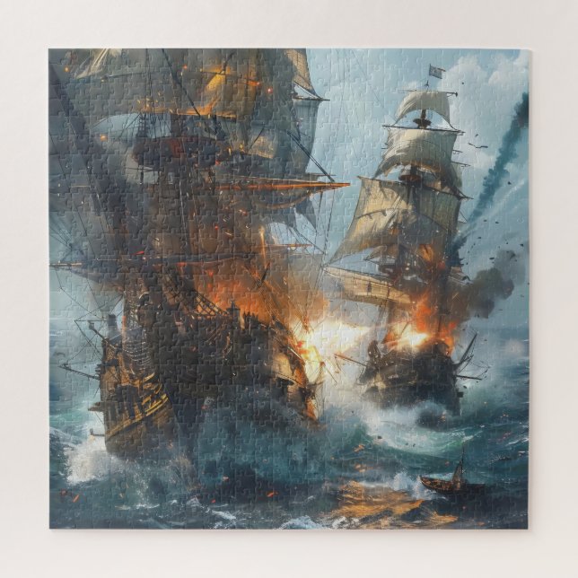 Sea Battle Jigsaw Puzzle (Vertical)