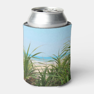 sea, beach, palm, nature, summer, tree, tropical, can cooler