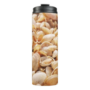 Sea Beach Shell: Summer Textured Background Thermal Tumbler