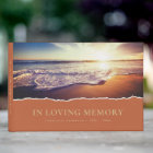 Sea Beach Sunset Funeral Guest Book