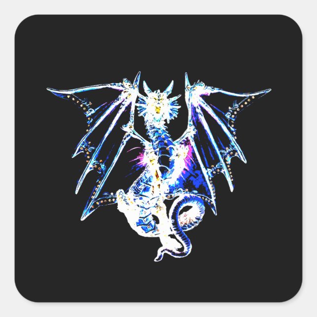 Sea Beast Dragon  Square Sticker (Front)