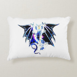 Sea Beast Fantasy Dragon Dramatic Ocean Art Decorative Cushion