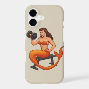 Sea Beast Gym Mermaid   Retro Fitness Pin-Up Phone