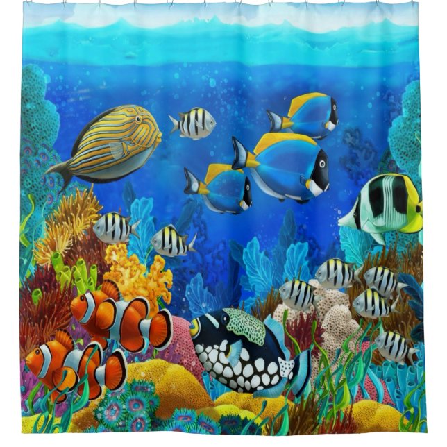 Sea bed shower curtain (Front)