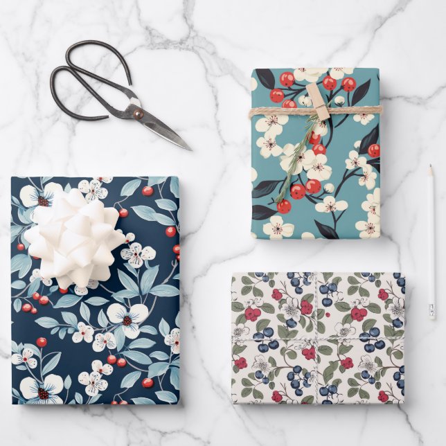  Sea Berry  Wrapping Paper Sheet (Front)