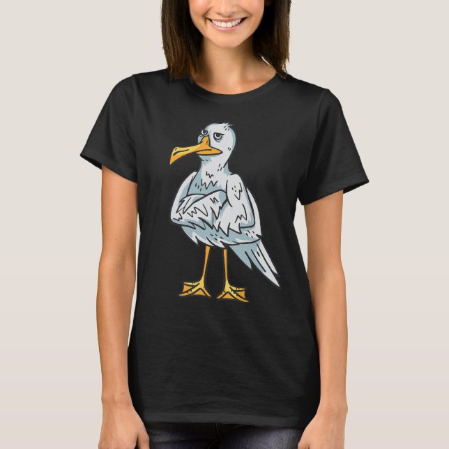Sea Bird Angry Seagull T-Shirt (Front)