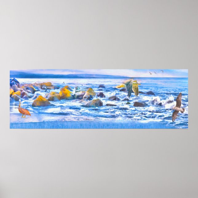 Sea Birds Ocean Playground Poster (Front)