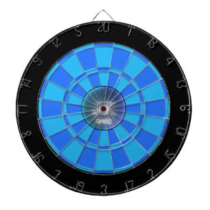 Sea Blue Dark Blue Black Dartboard 2023