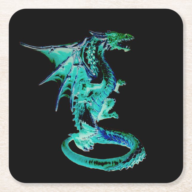 Sea Blue Dragon Coaster (Front)