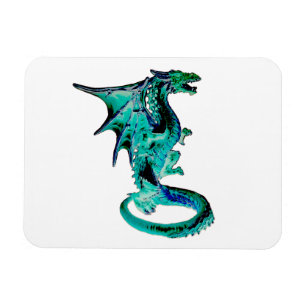 Sea Blue Dragon Horizontal Flexible Photo Magnet